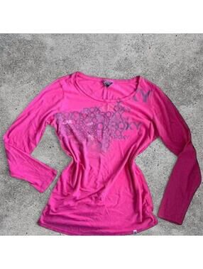 Roxy pink long sleeve top